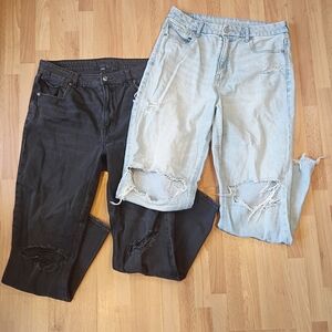 American Eagle Strigid Mom Jean & Curvy Mom Jean Size 12 Regular